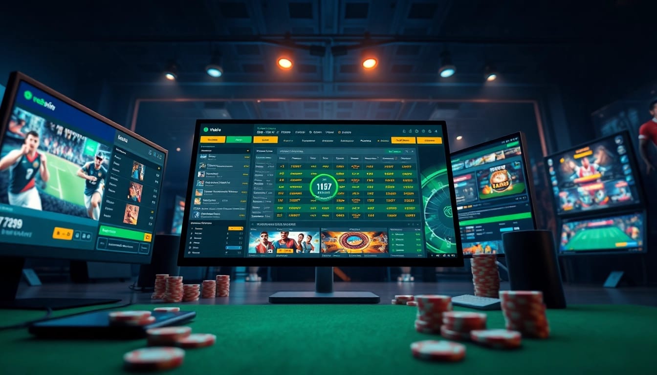 The dynamic online betting interface showcasing ev88win.live with modern design elements and engaging sports graphics.