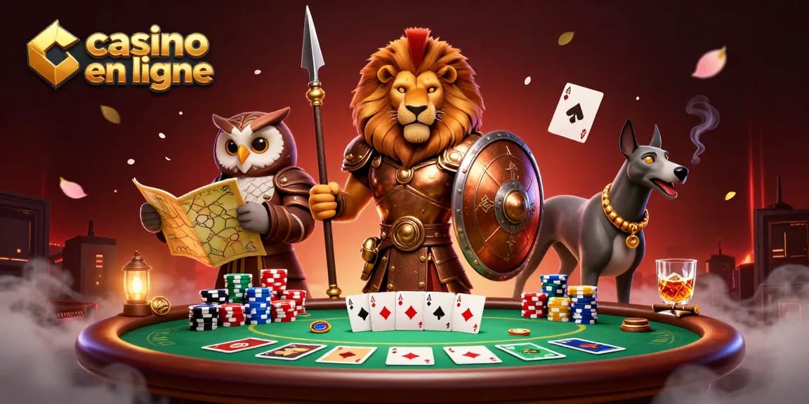 Participez à l'excitation d'un casino en ligne avec des personnages animés et des éléments de jeu captivants.