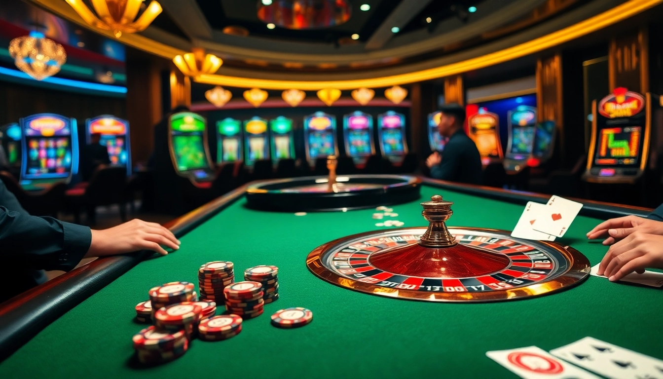 Experience the thrill of oxbet casino with lively gambling action at the betting table.
