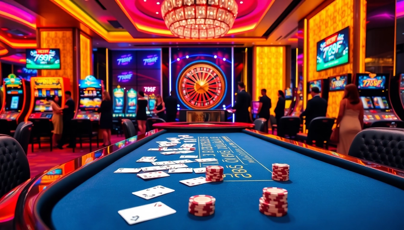 Experience the excitement of 789F casino with vivid gambling action and elegant atmosphere.