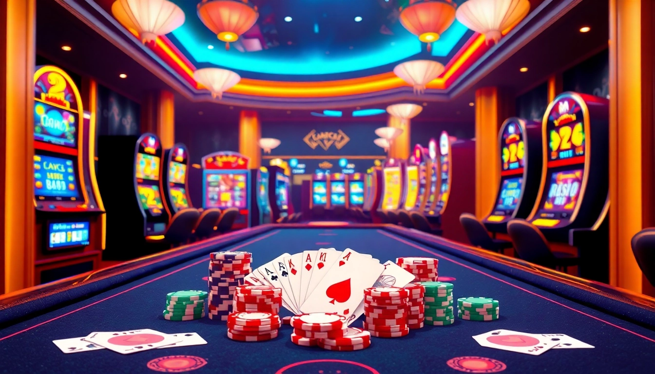 Experience the excitement of online gaming at https://nbet.ru.com/ with vibrant casino visuals featuring poker chips and lively slot machines.