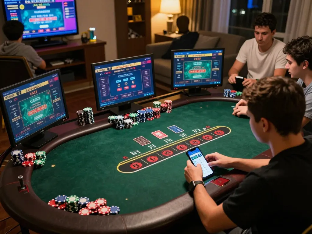 Online players strategize at nhà cái 789win's live dealer table during an exciting blackjack game