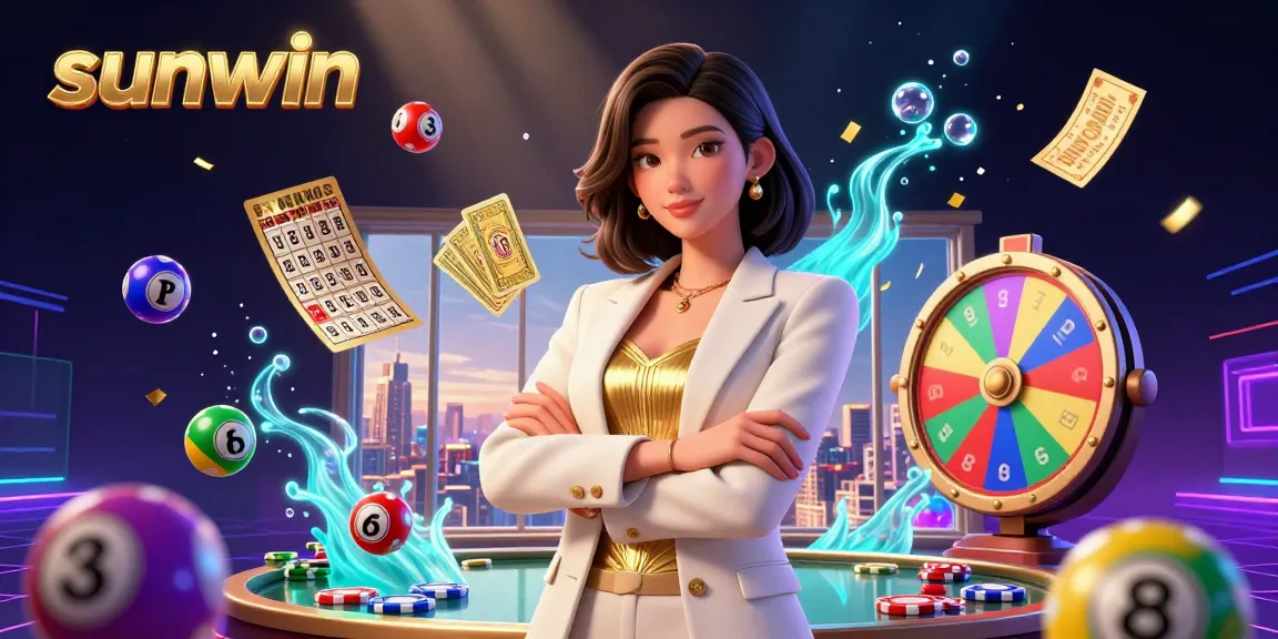 Engage in winning strategies at sunwin with vibrant 3D casino elements, showcasing dynamic gameplay excitement.