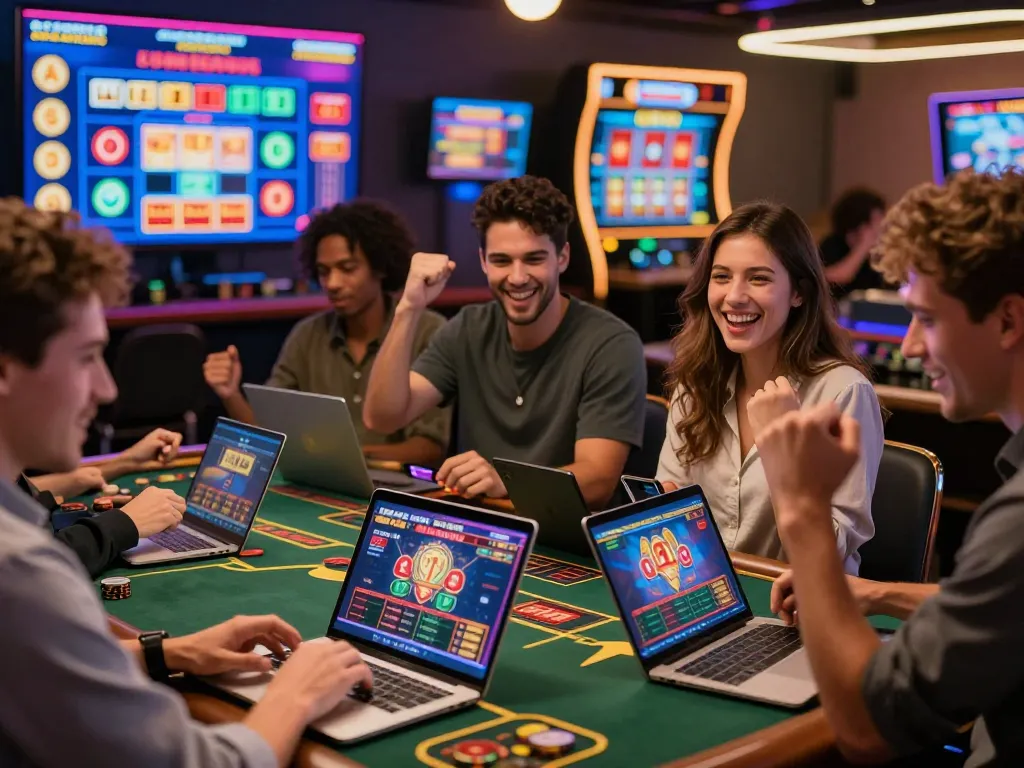 Players enjoying a thrilling experience on xx88 online casino with vibrant gaming interface.