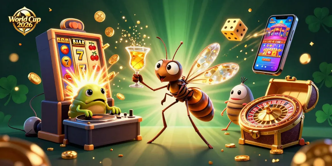 Experience World Cup 2026 action with a vibrant casino scene featuring dynamic characters and gaming elements