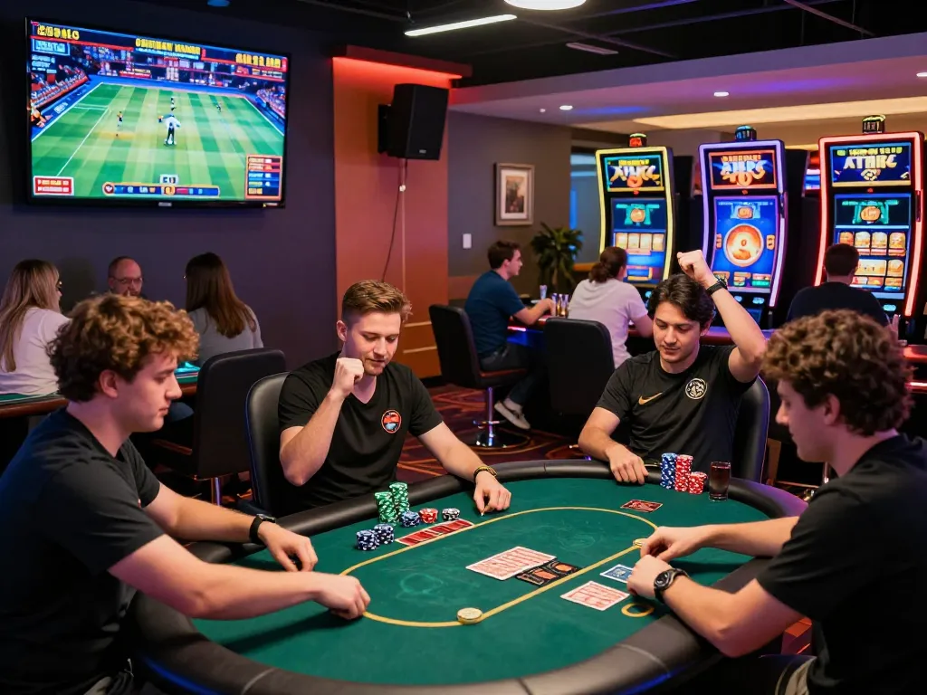Exciting gaming moment at G88 online casino featuring players enjoying poker and slots.