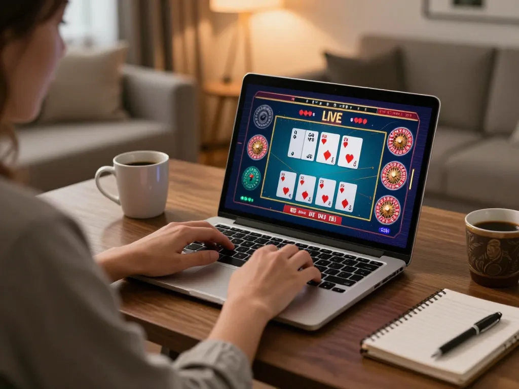 Engaging online gaming session on Trang chủ vb88 showcasing vibrant live dealer games.