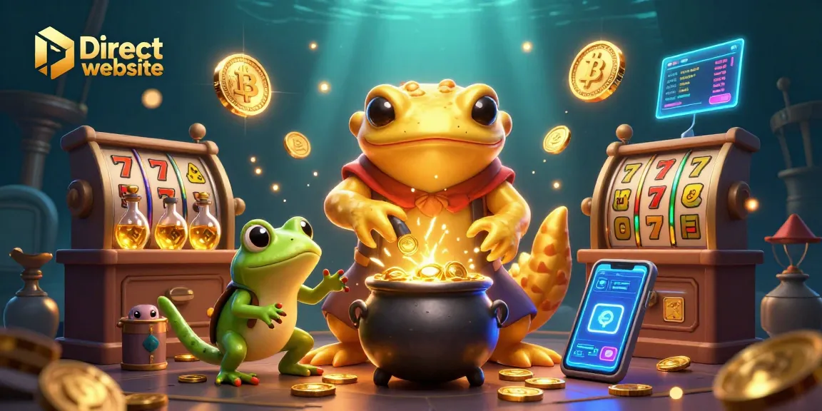 Engage with the Direct website offering thrilling slot games featuring dynamic characters and cryptocurrency elements.