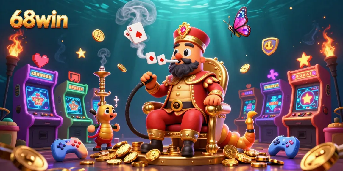 Players enjoy vibrant games at 68win, with colorful casino elements and an immersive atmosphere.