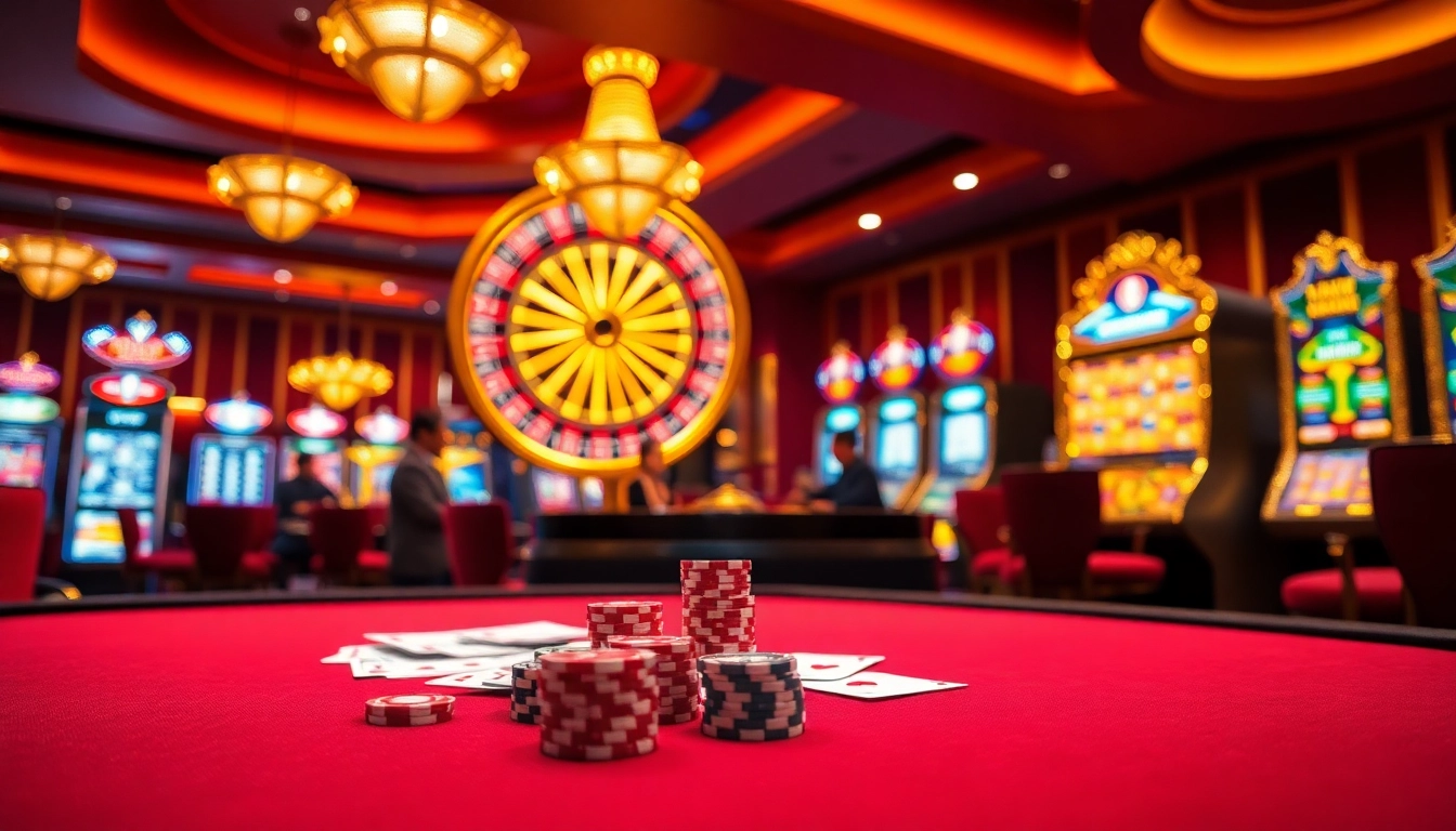 Experience the thrilling ambiance of nhà cái uk88 with vibrant casino elements and exciting gameplay.