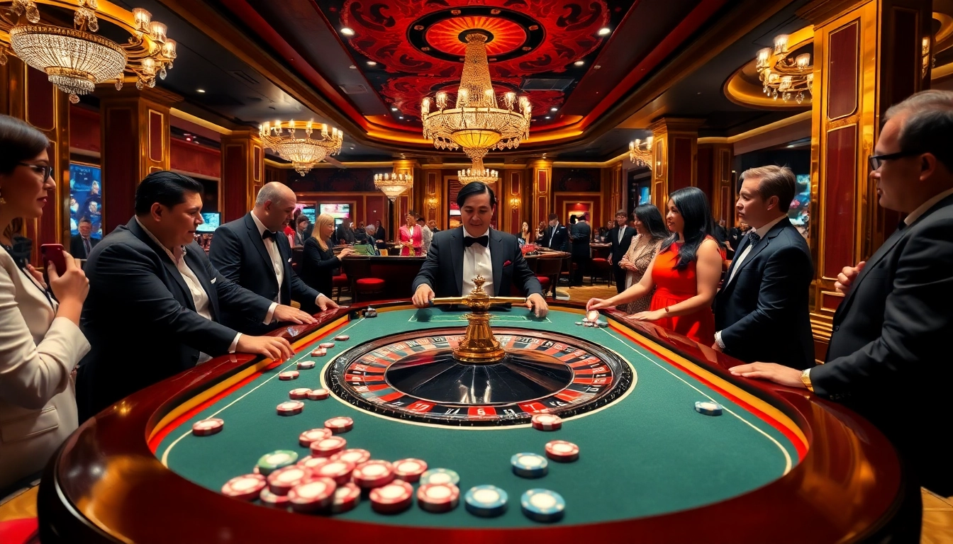 Experience thrilling bets at the vibrant bangsawan88 casino, featuring roulette and poker excitement.