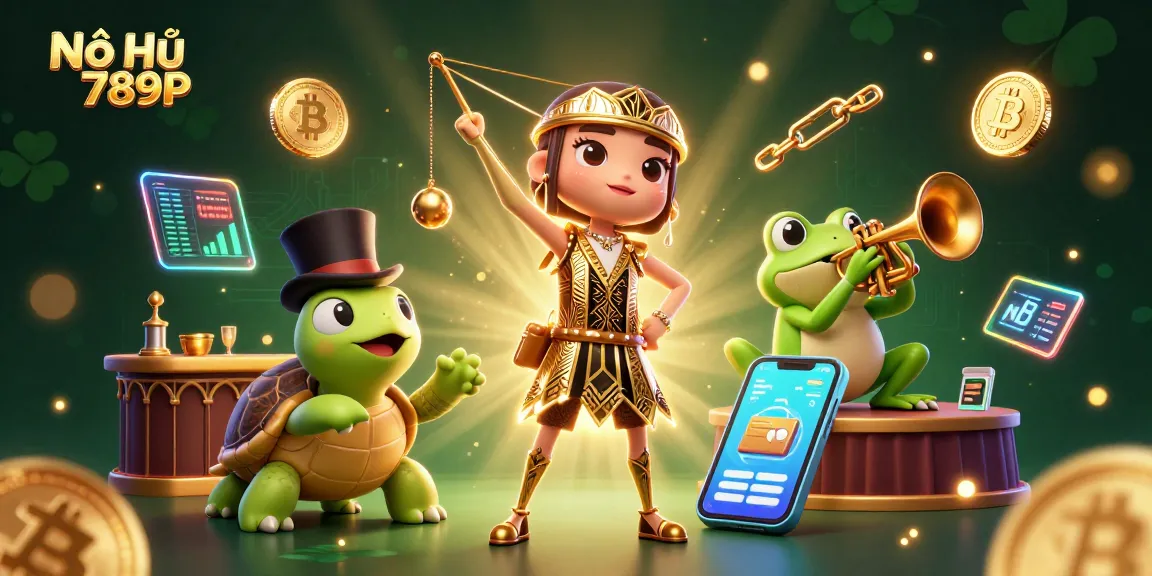 Experience the thrill of Nổ Hũ 789P with colorful characters and exciting gambling elements in a vibrant casino scene.