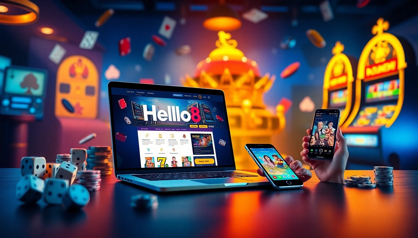 Discover the engaging online gaming experience at hello88win.live with modern interface and vibrant casino elements.
