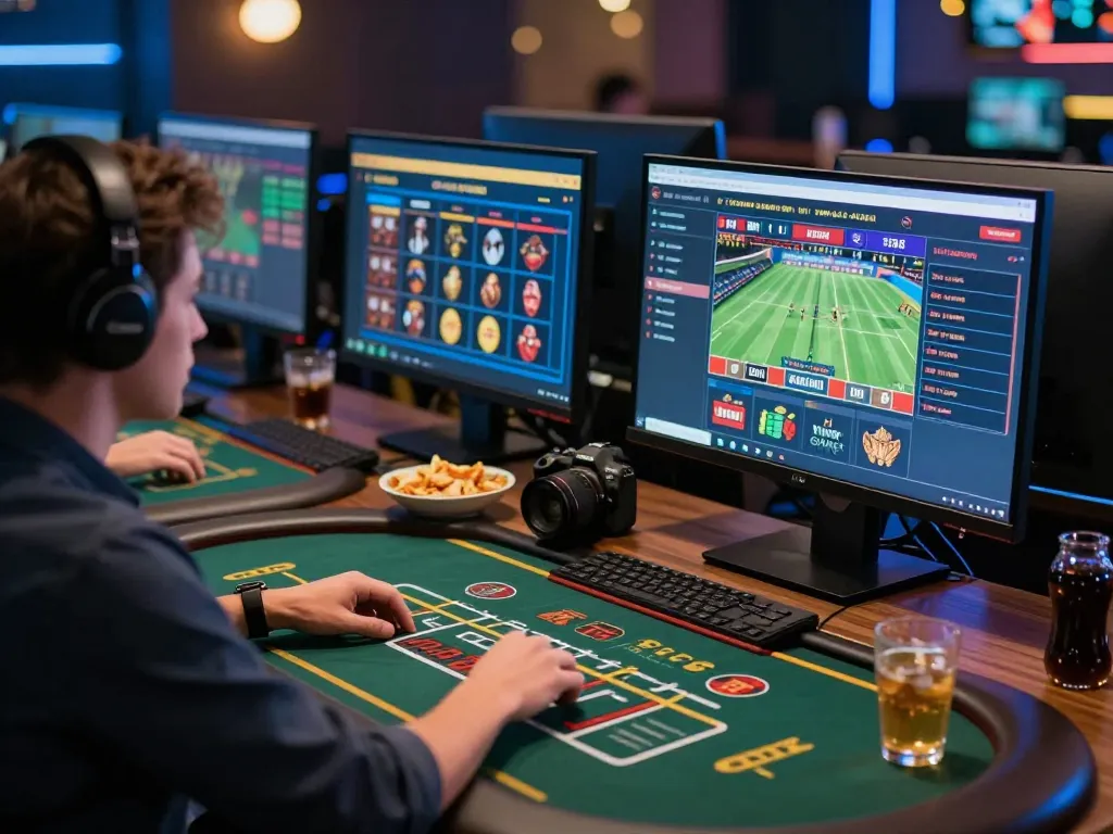 Engaged player strategies on Win88 during live dealer game and sports betting.