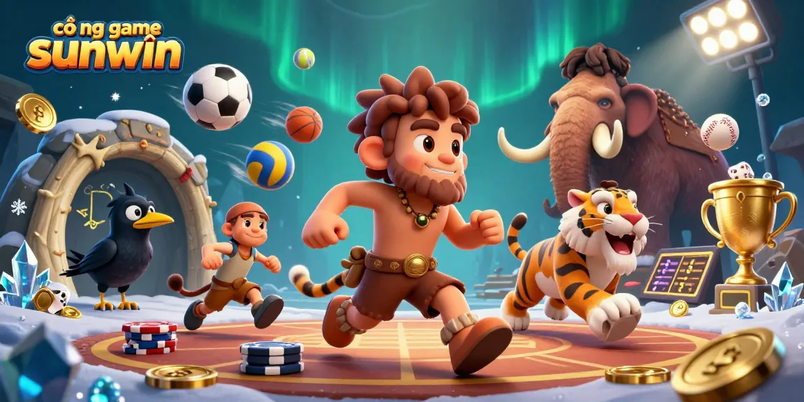 Engage with exciting gameplay at cổng game sunwin featuring a lively casino scene.